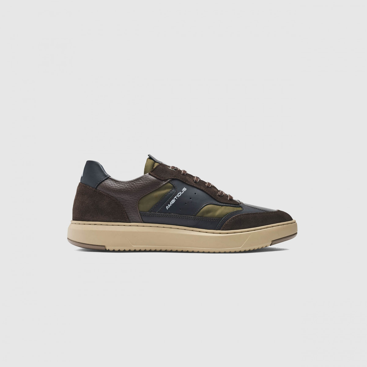 Ambitious Brown/Khaki Lace Up Trainer