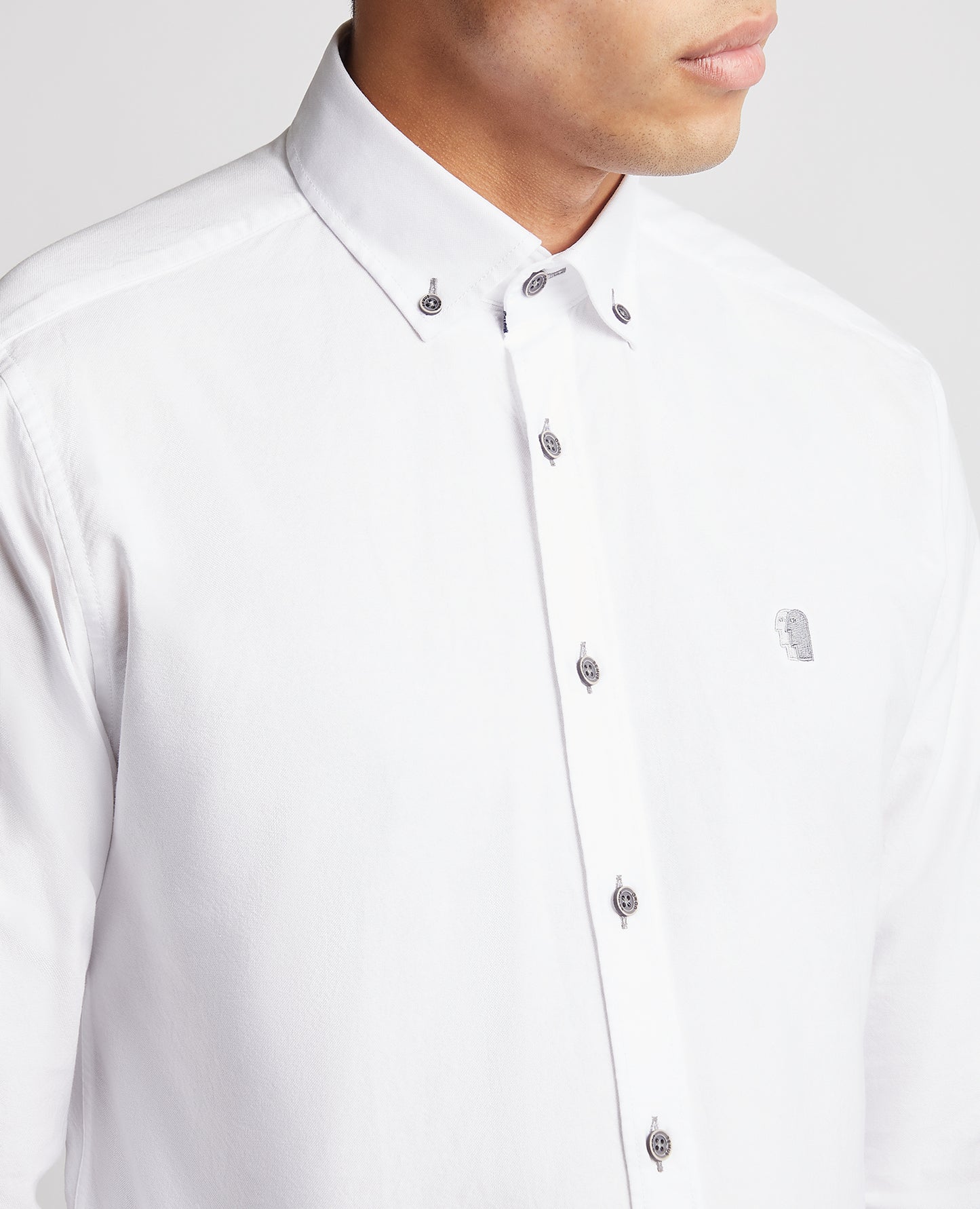 Remus Uomo White Long Sleeved Semi Formal Shirt