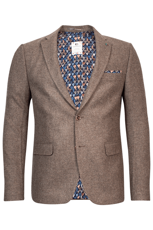 Giordano Dark Sand Wool Robert Blazer