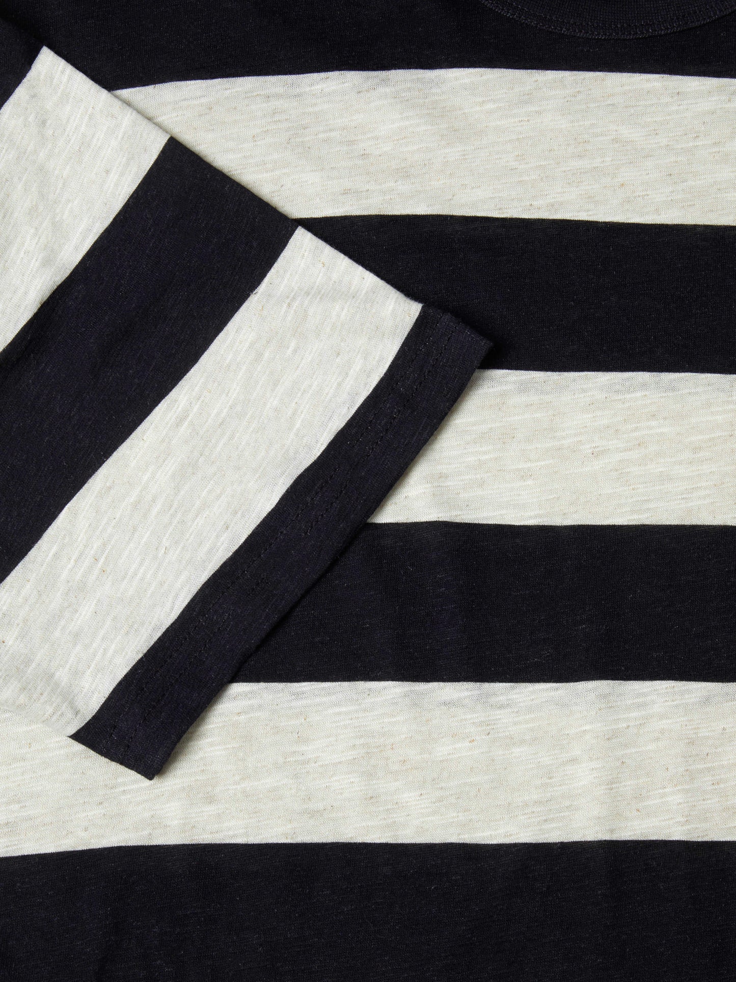 Remus Uomo Relaxed Fit Navy Striped Cotton T-Shirt