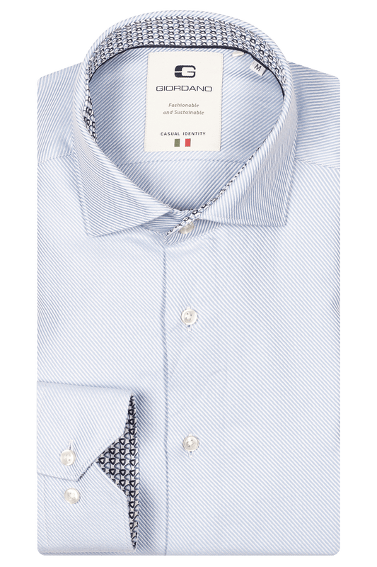 Giordano Light Blue Luxury Cotton Shirt