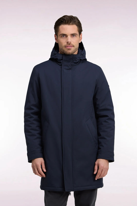 Eden Park Long Navy Parka
