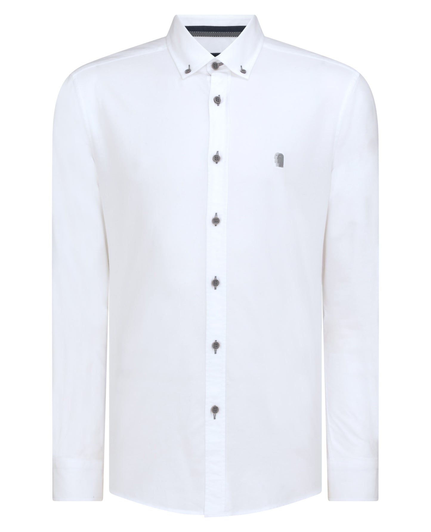 Remus Uomo White Long Sleeved Semi Formal Shirt