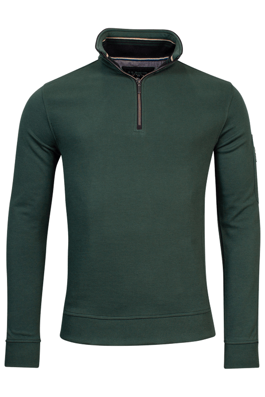 Baileys Dark Green Half Zip Jumper