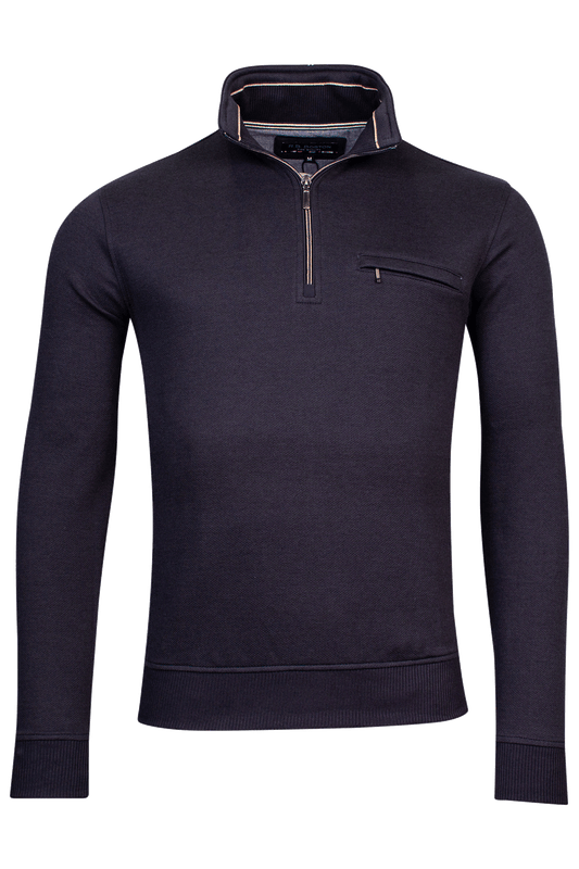 Dark Blue Zip Jumper