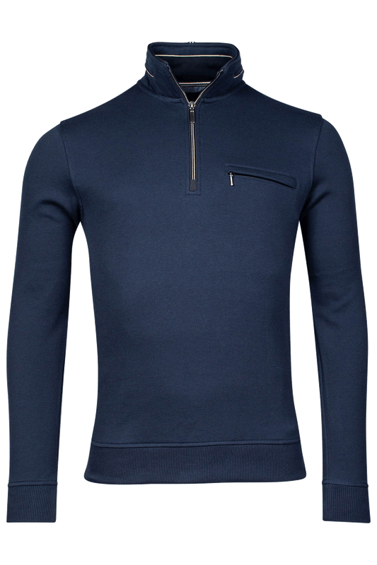 Baileys Dark Blue Half Zip Jumper