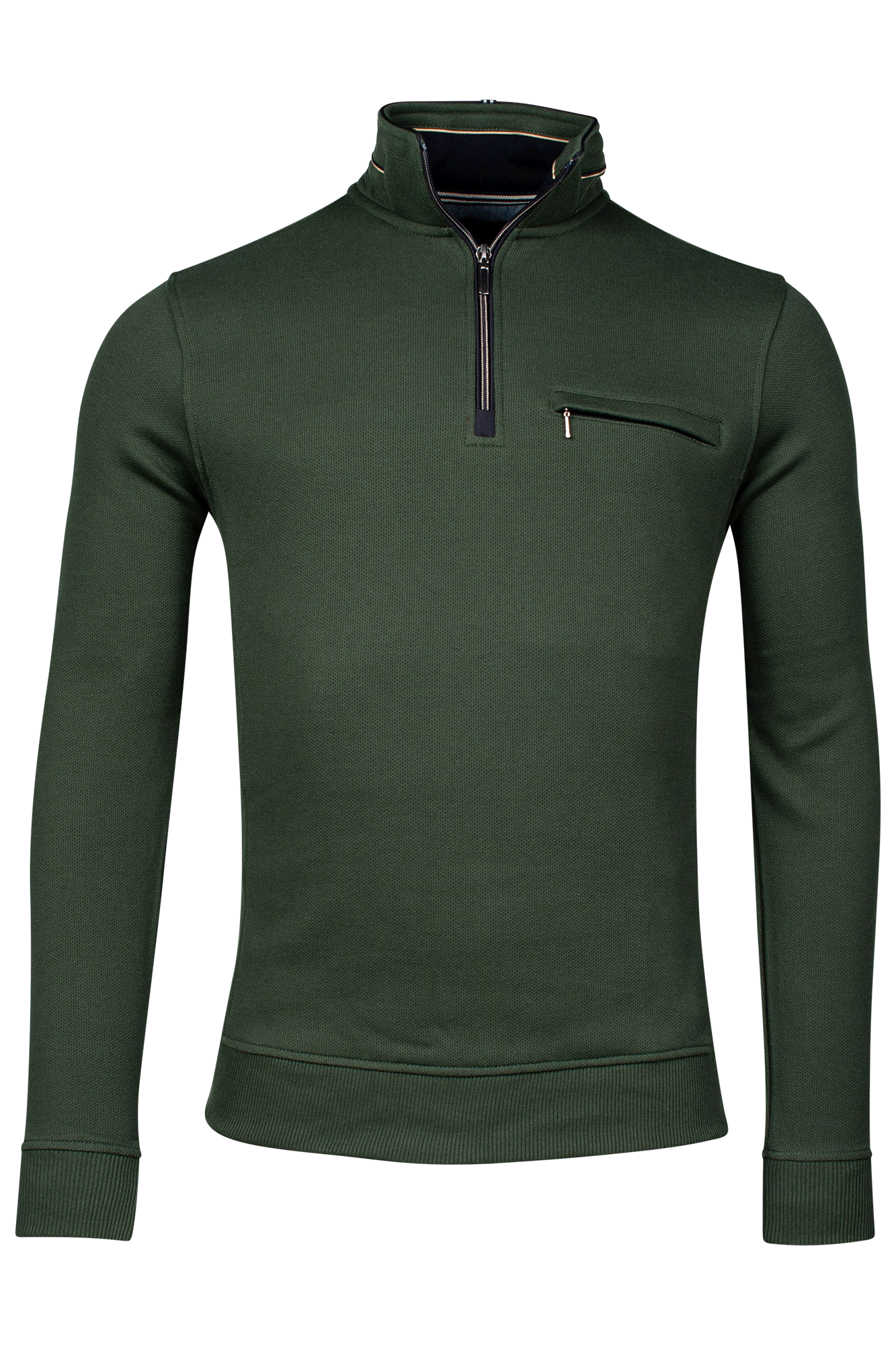 Dark Green Half Zip Jumper