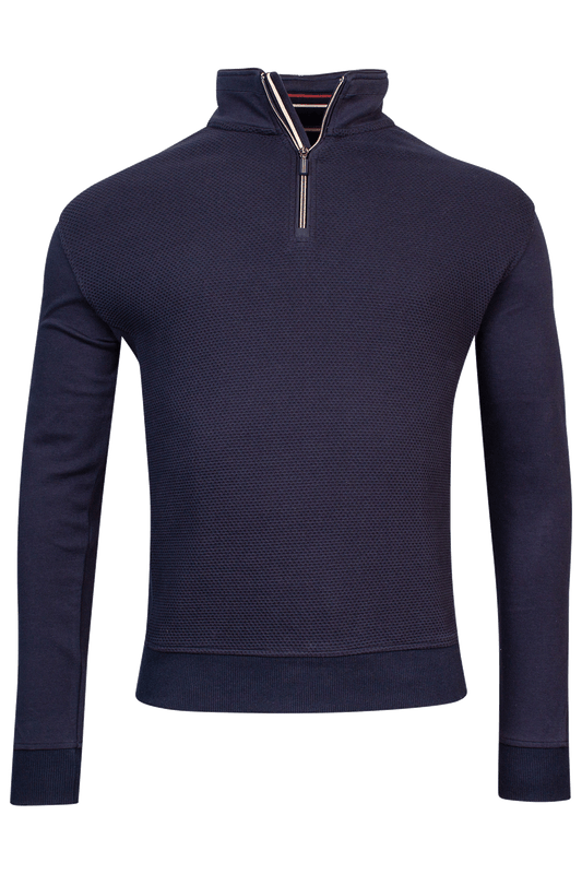 Baileys Dark Navy Half Zip Jumper