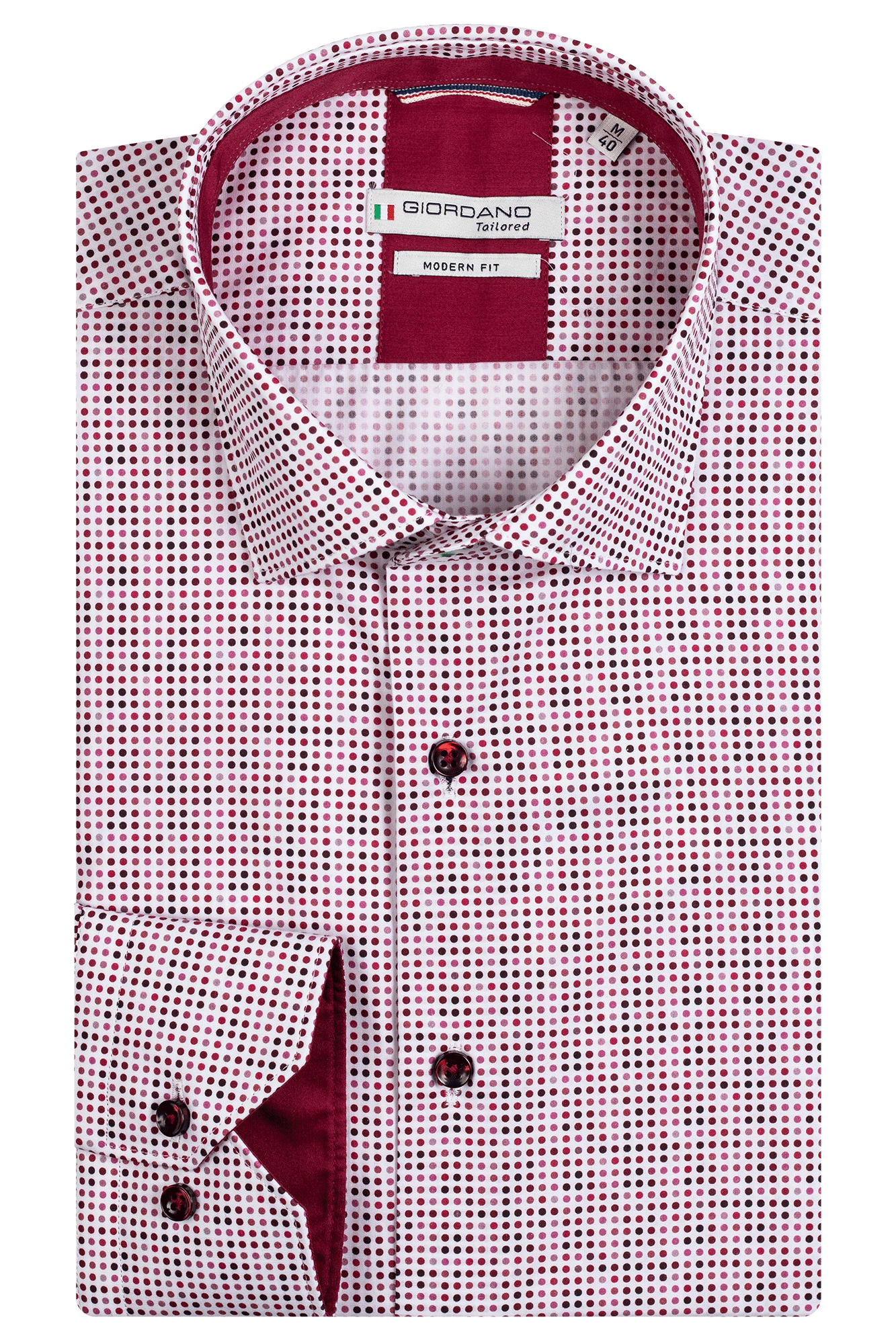 Giordano Red Dot Cotton Shirt