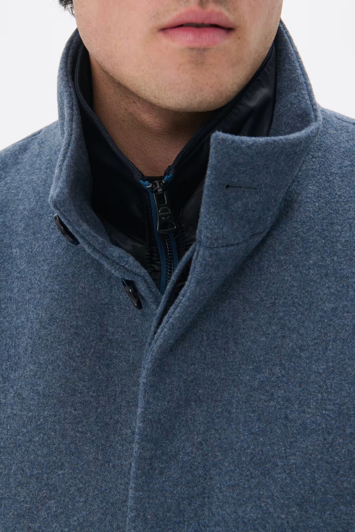 MATINIQUE HARVEY WOOL COAT - Dust Blue