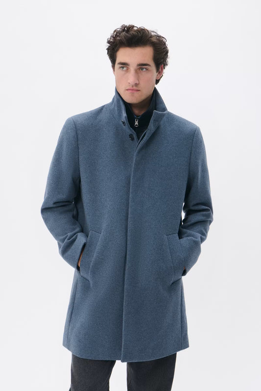 MATINIQUE HARVEY WOOL COAT - Dust Blue