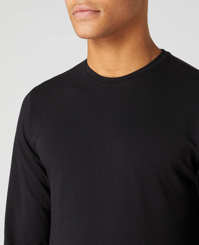 Remus Uomo Black Long Sleeve Tee