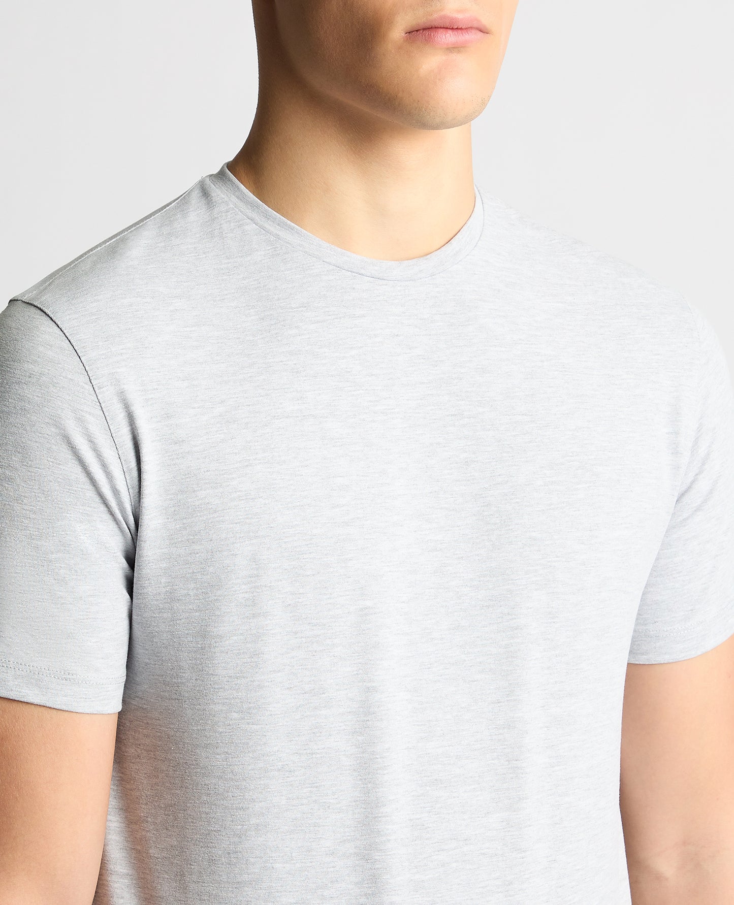 Remus Uomo Tapered Fit Grey Cotton T-Shirt