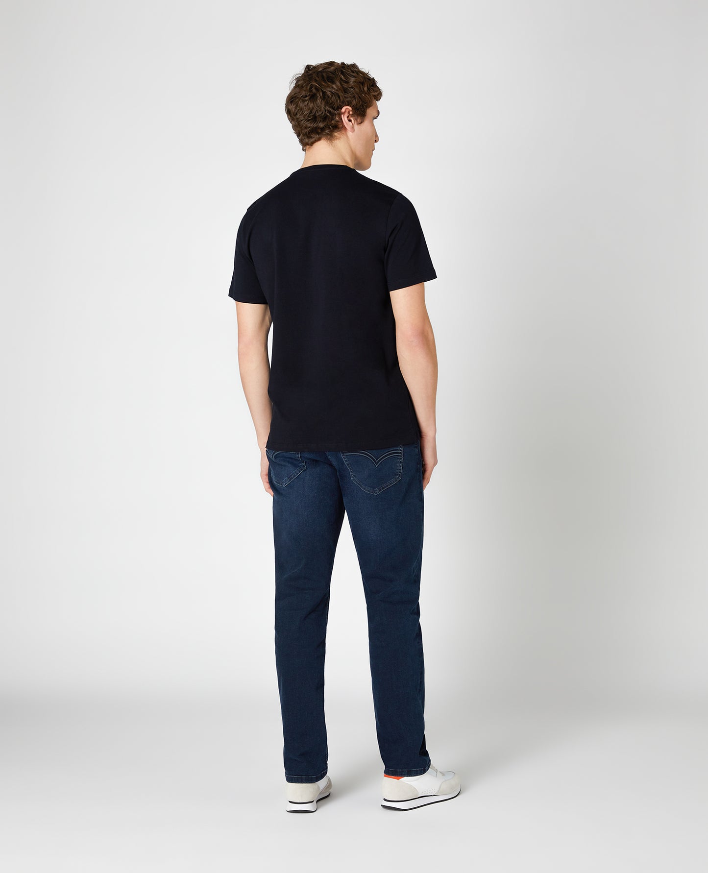 Remus Uomo Tapered Fit Navy Cotton T-Shirt