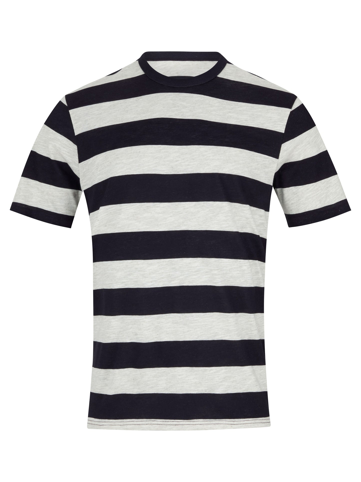 Remus Uomo Relaxed Fit Navy Striped Cotton T-Shirt