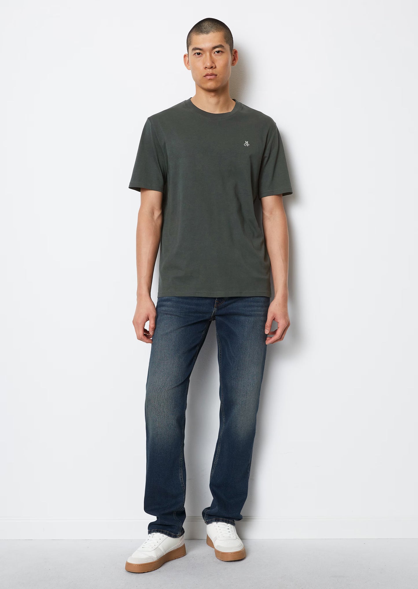 Marc O'Polo Charcoal Round Neck T-Shirt