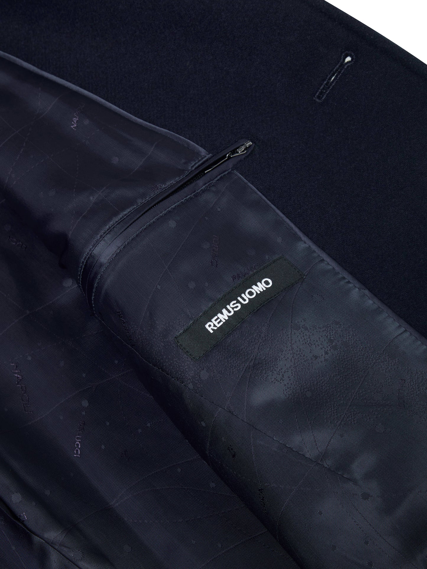 Remus Uomo Navy Tailored Coat