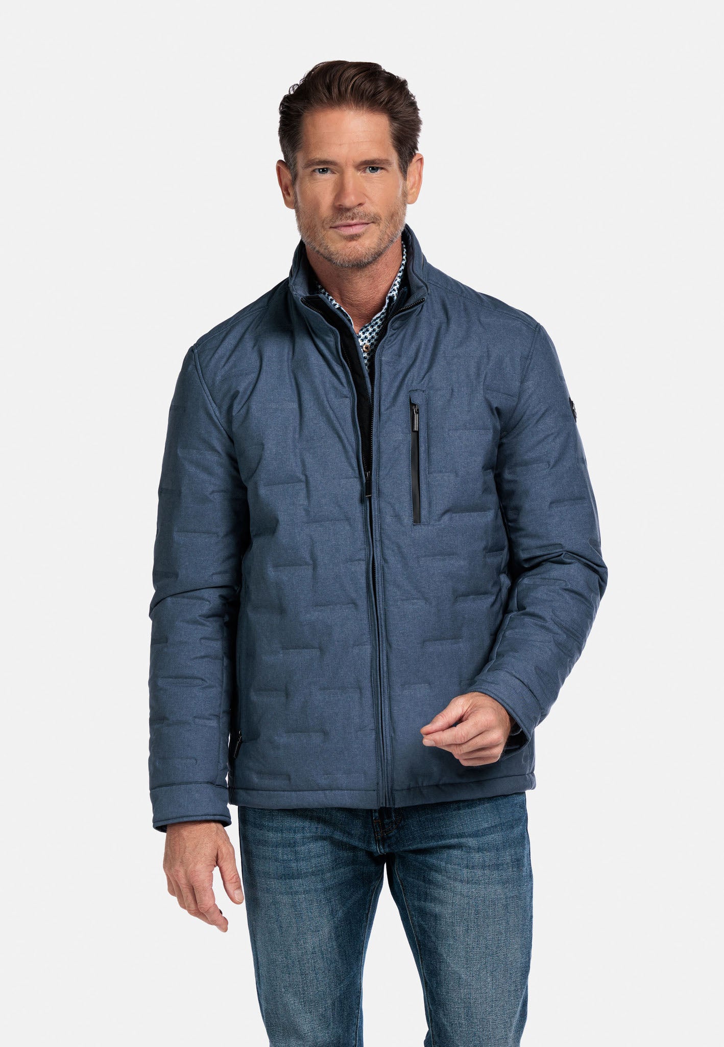Modern Blue Casual Jacket