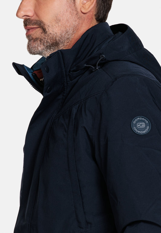 Giordano Navy Waterproof Coat