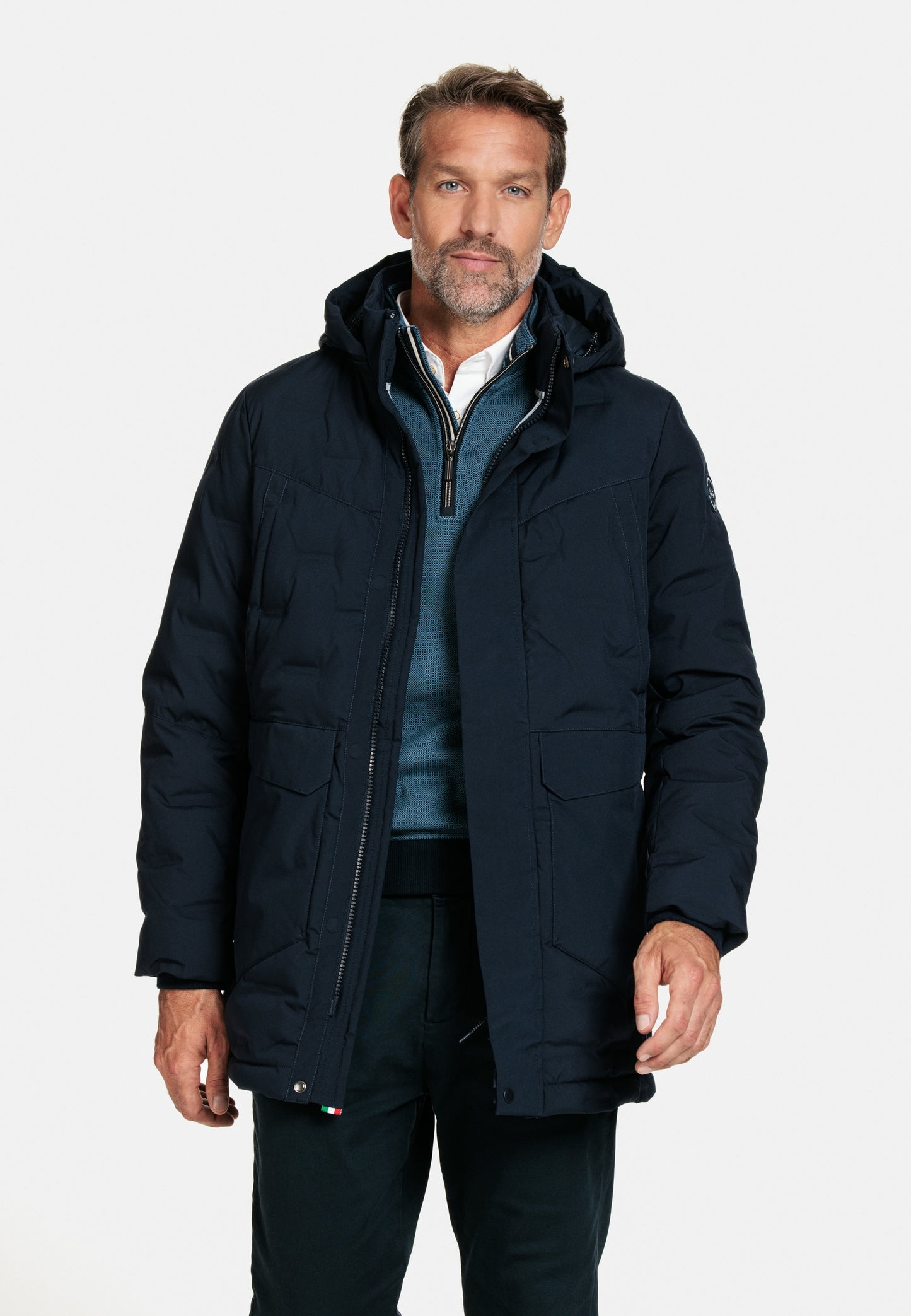 Giordano Navy Down Filled Parka