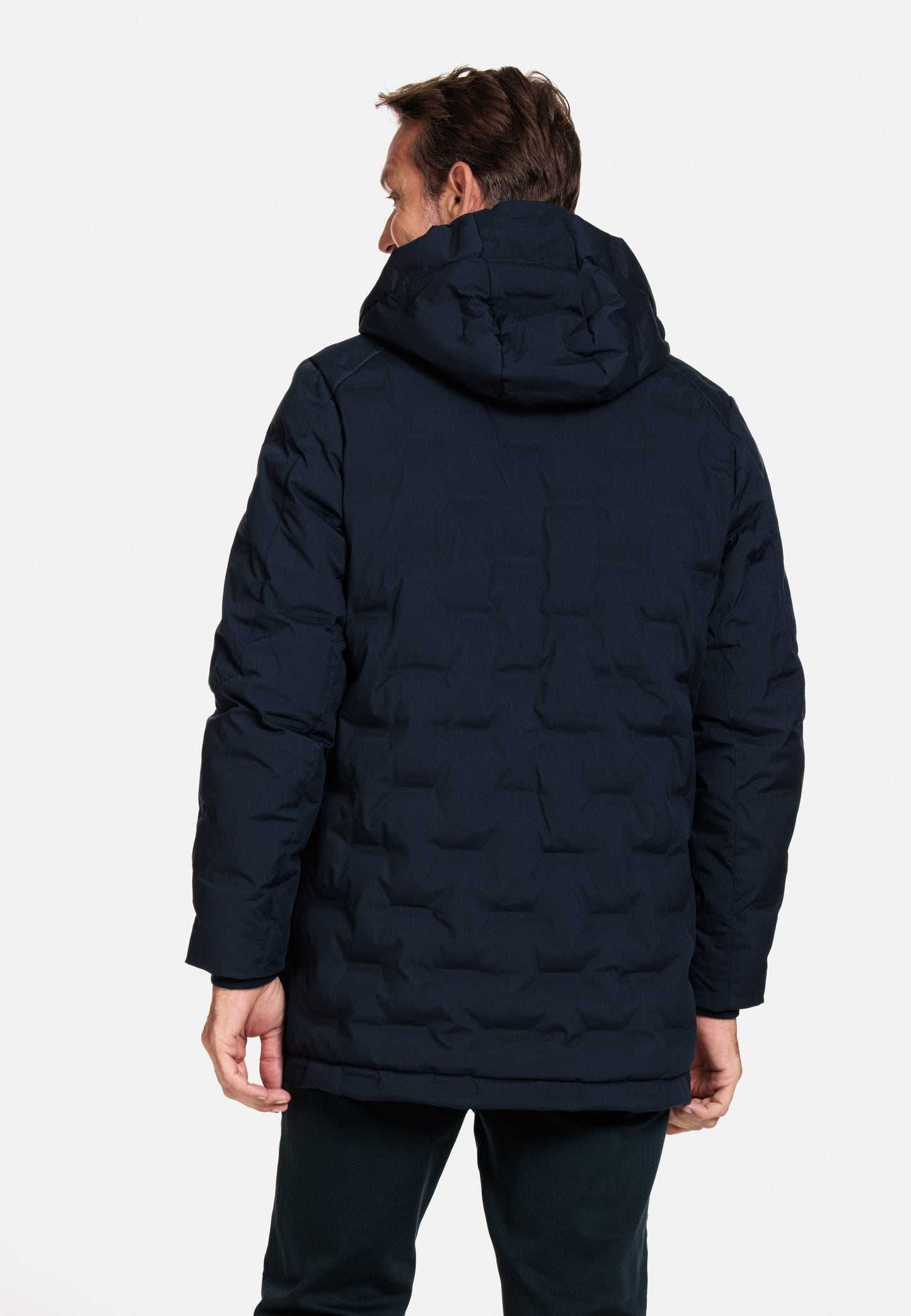 Giordano Navy Down Filled Parka