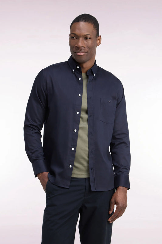 Eden Park Pique Develo Shirt - Navy