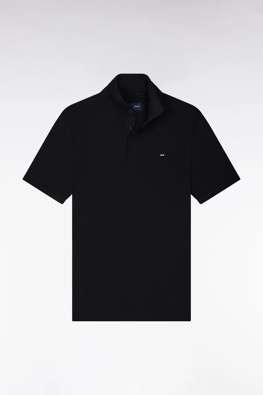 Eden Park Classic Black Cotton Poloshirt