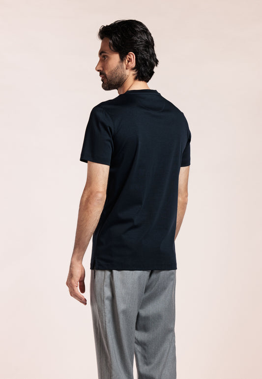 Thomas Maine Navy Round Neck T-Shirt