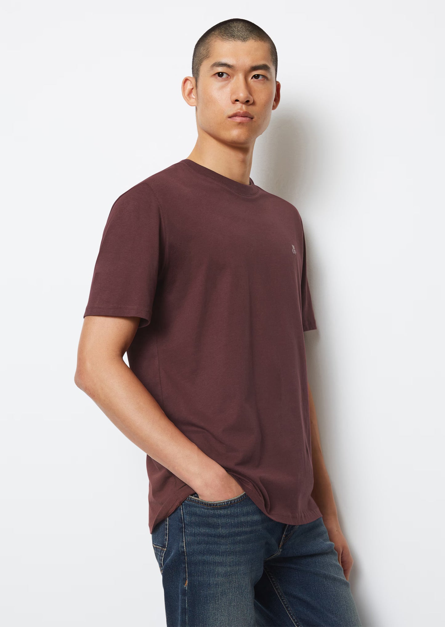 Marc O'Polo Burgundy Round Neck T-Shirt