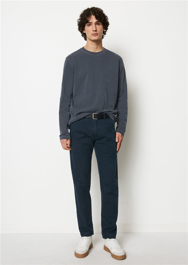 Marc O'Polo Navy Heavy Cotton Long Sleeve Tee