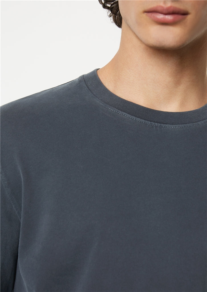 Marc O'Polo Navy Heavy Cotton Long Sleeve Tee