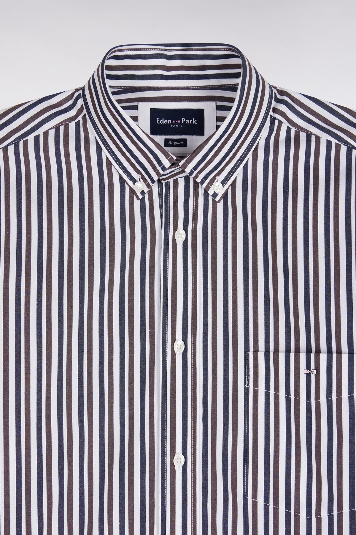 Eden Park Nautilus Irabazy Stripe Shirt - Maroon - photo 3
