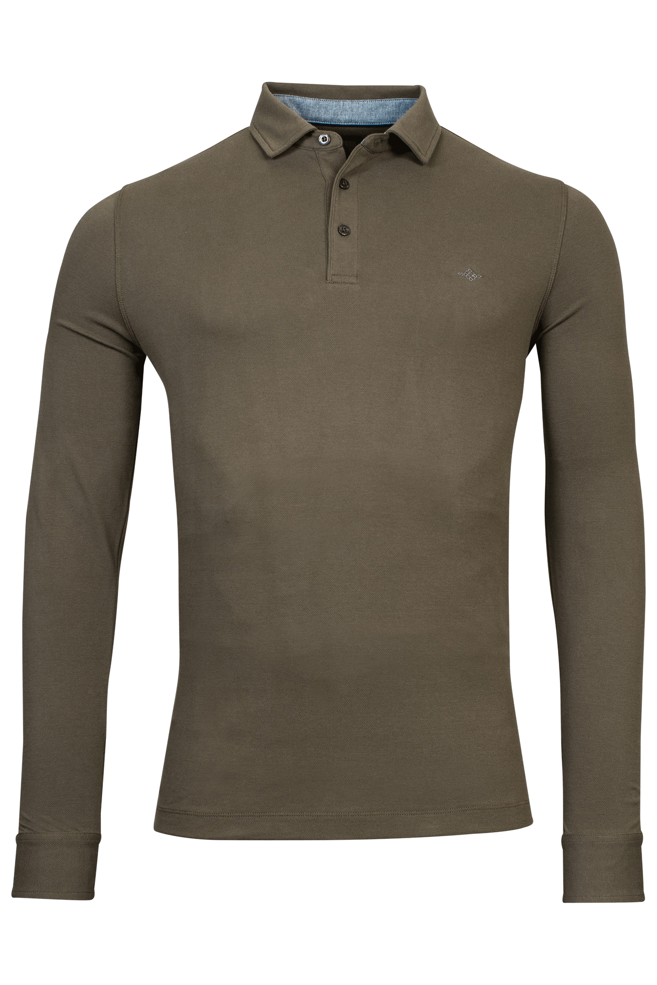 Baileys Khaki Green Polo Shirt Long Sleeve