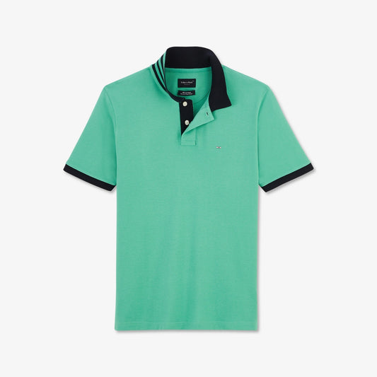 Eden Park Green Pima Cotton Polo