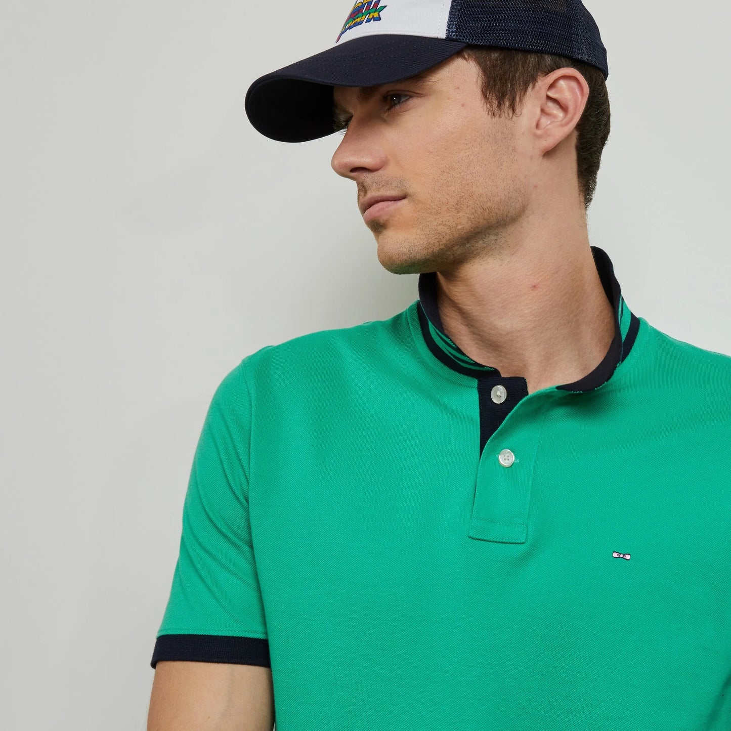 Eden Park Green Pima Cotton Polo