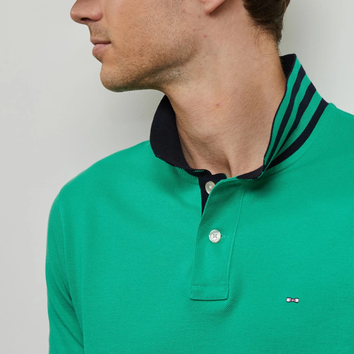 Eden Park Green Pima Cotton Polo