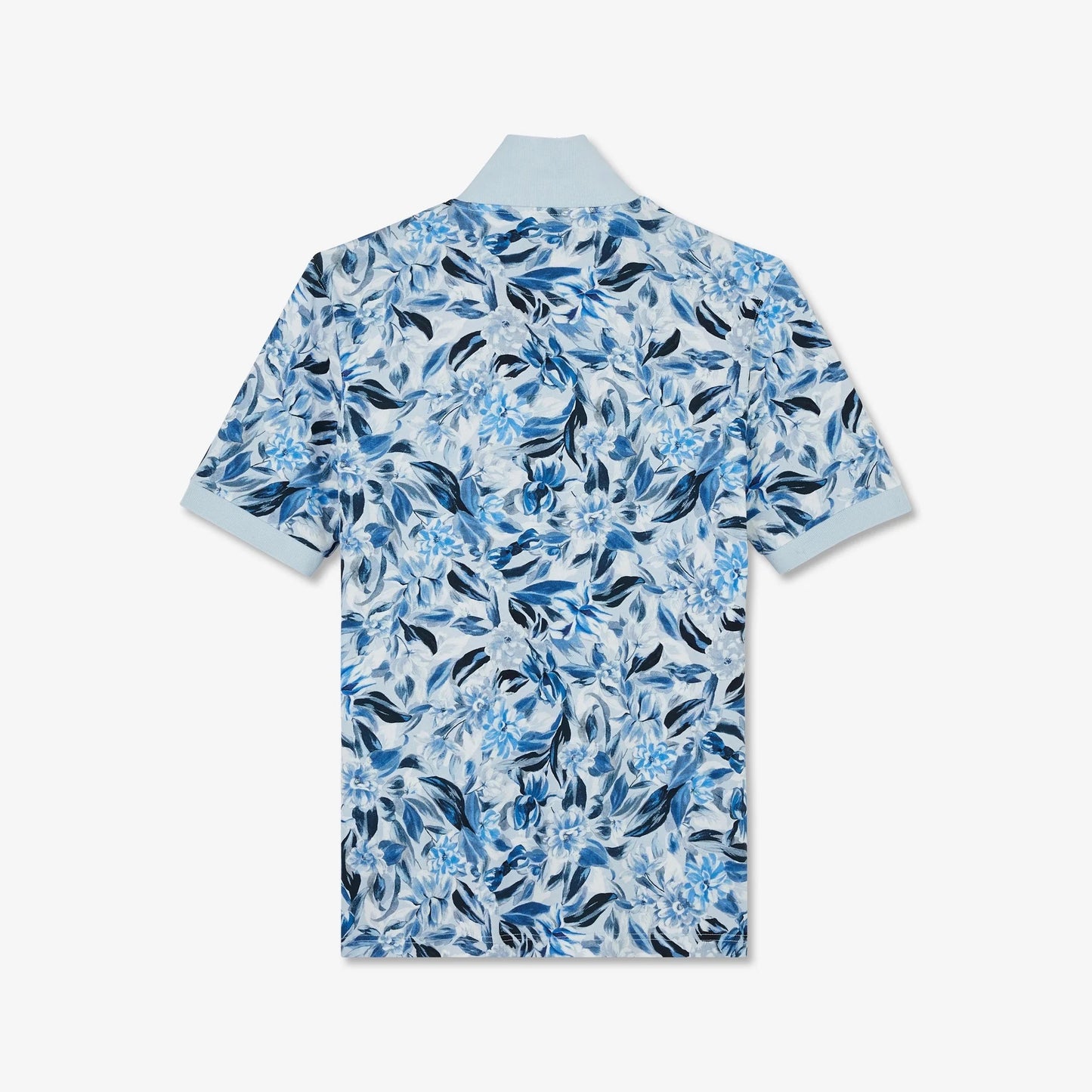 Eden Park Blue Floral Cotton Polo