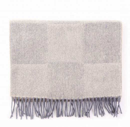 Tresanti Mongolian Wool Checked Grey Scarf available at StylishGuy Menswear Dublin