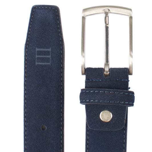 Tresanti Navy Suede Belt at StylishGuy Menswear